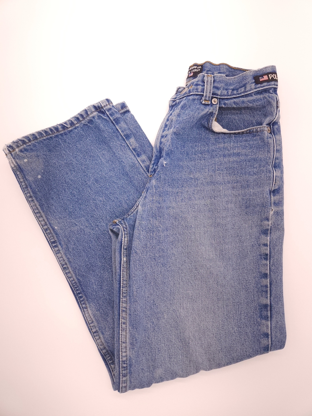 Vintage Polo Jeans Co Ralph Lauren Straight Leg Jeans Women's Size 16 Light Wash